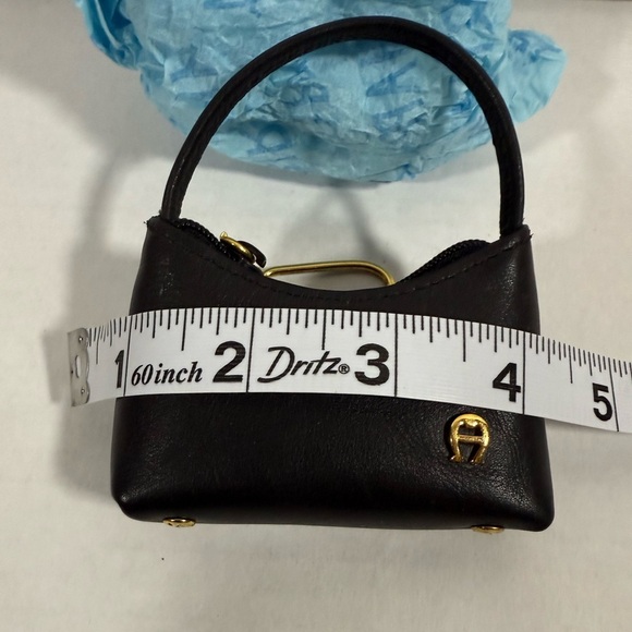 Vintage 80s 90s ETIENNE AIGNER Handbag Keychain Bag Charm - Fob Keychain Bag - Picture 9 of 11